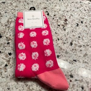Vera Bradley Splash Dot crew sock NWT